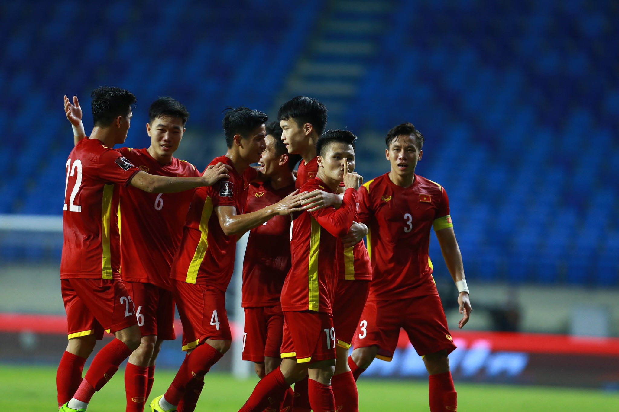 Bảng xếp hạng bảng G vòng loại World Cup 2022: Tuyển Việt Nam ngạo nghễ ngôi đầu